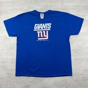 Vintage New York Giants Shirt Size XL Blue NFL Football Logo